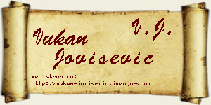 Vukan Jovišević vizit kartica